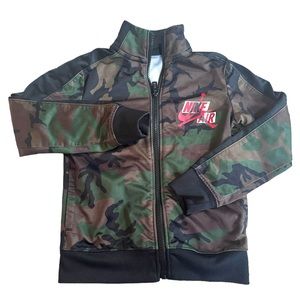 Youth Boy Nike Air Jordan Jumpman Camoflauge Zip up Track‎ Jacket size 4